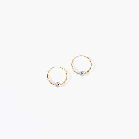 Créoles Kirsa Or Bicolore - Boucles d'oreilles créoles Femme | Histoire d’Or