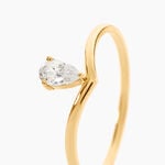 Bague Lizbeth Or Jaune Oxyde De Zirconium - Bagues solitaires Femme | Histoire d&rsquo;Or