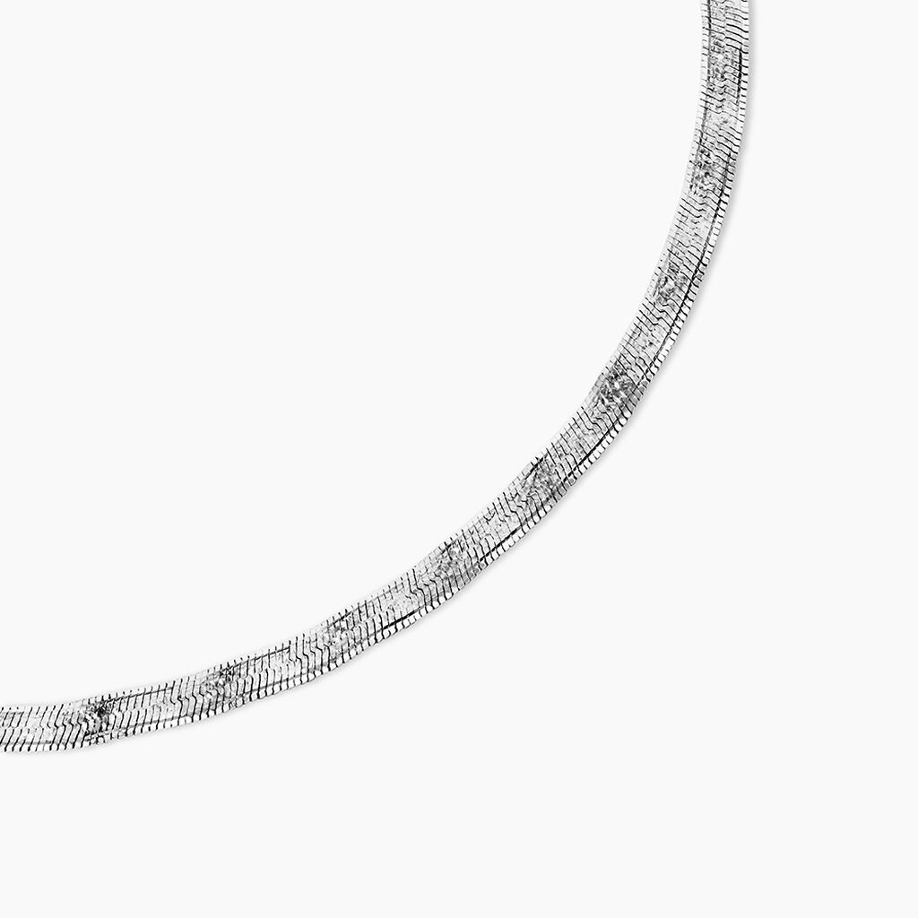 Collier Leonte Argent Blanc - Chaines Femme | Histoire d&rsquo;Or