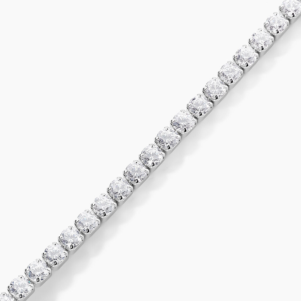 Bracelet Lou-anne Argent Blanc Oxyde De Zirconium Blanc - Bracelets Femme | Histoire d&rsquo;Or