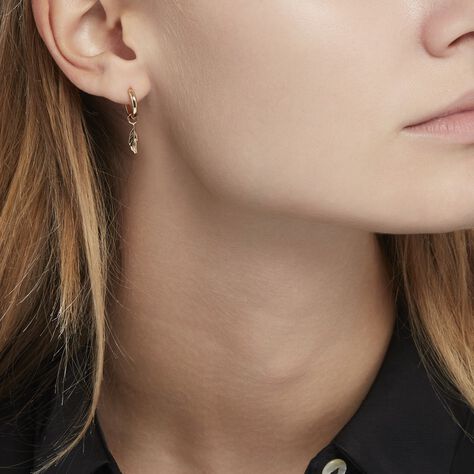 Créoles Meira Plaqué Or Jaune - Boucles d'oreilles créoles Femme | Histoire d’Or