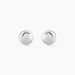 Boucles D'oreilles Puces Virgie Argent Blanc - Boucles d'oreilles fantaisie Femme | Histoire d’Or