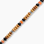 Bracelet Naturel Autres Tricolore Jaspe Africain Agate - Bracelets Homme | Histoire d&rsquo;Or