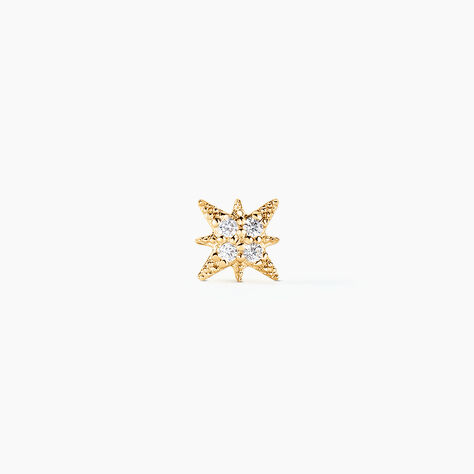 Piercing D'oreille Unitaire Geronimo Or Jaune Oxyde De Zirconium - Bijoux Femme | Histoire d’Or