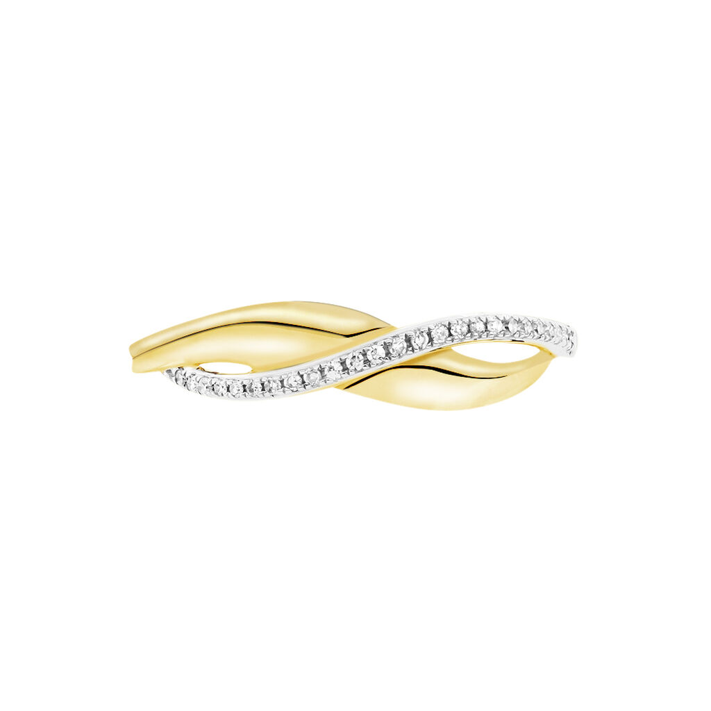 Bague Camelia Or Jaune Diamant - Bagues avec pierre Femme | Histoire d’Or