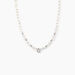 Collier Perlissima Argent Blanc Oxyde Et Perle De Culture