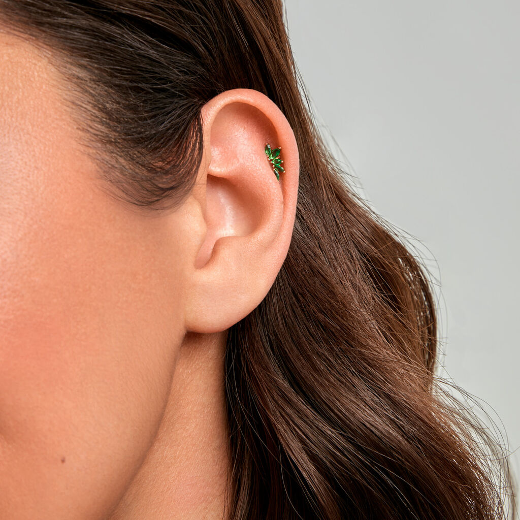 Piercing Lazer Or Jaune Oxyde De Zirconium - Piercings d'oreilles Femme | Histoire d&rsquo;Or