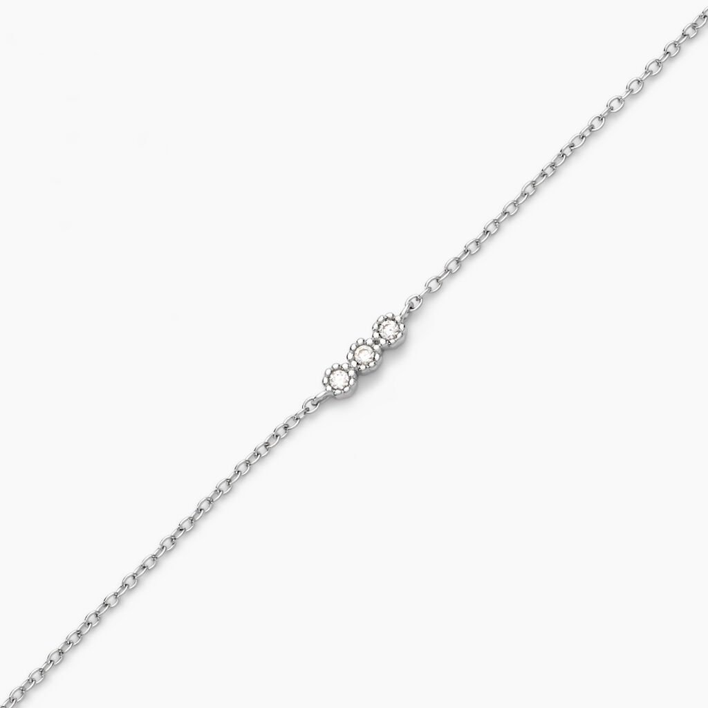 Bracelet Janys Argent Blanc Oxyde De Zirconium - Bracelets Femme | Histoire d’Or
