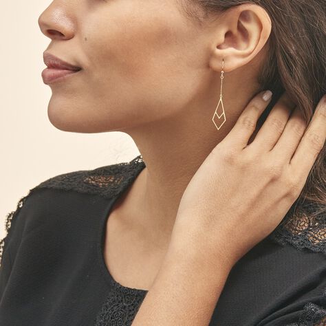 Boucles D'oreilles Pendantes Swanny Or Jaune - Boucles d'oreilles pendantes Femme | Histoire d’Or