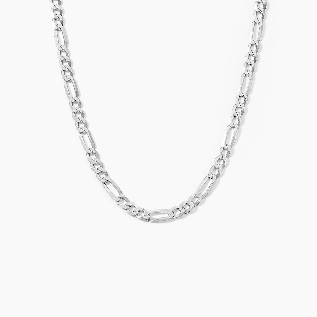 Collier Vivian Argent Blanc - Chaines Homme | Histoire d’Or