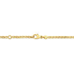 Bracelet Identit&eacute; Fanelia Maille Marine Or Jaune - Bracelets Communion Enfant | Histoire d&rsquo;Or