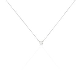 Collier Or Blanc Victoria Diamant Synthétique - Colliers Femme | Histoire d’Or