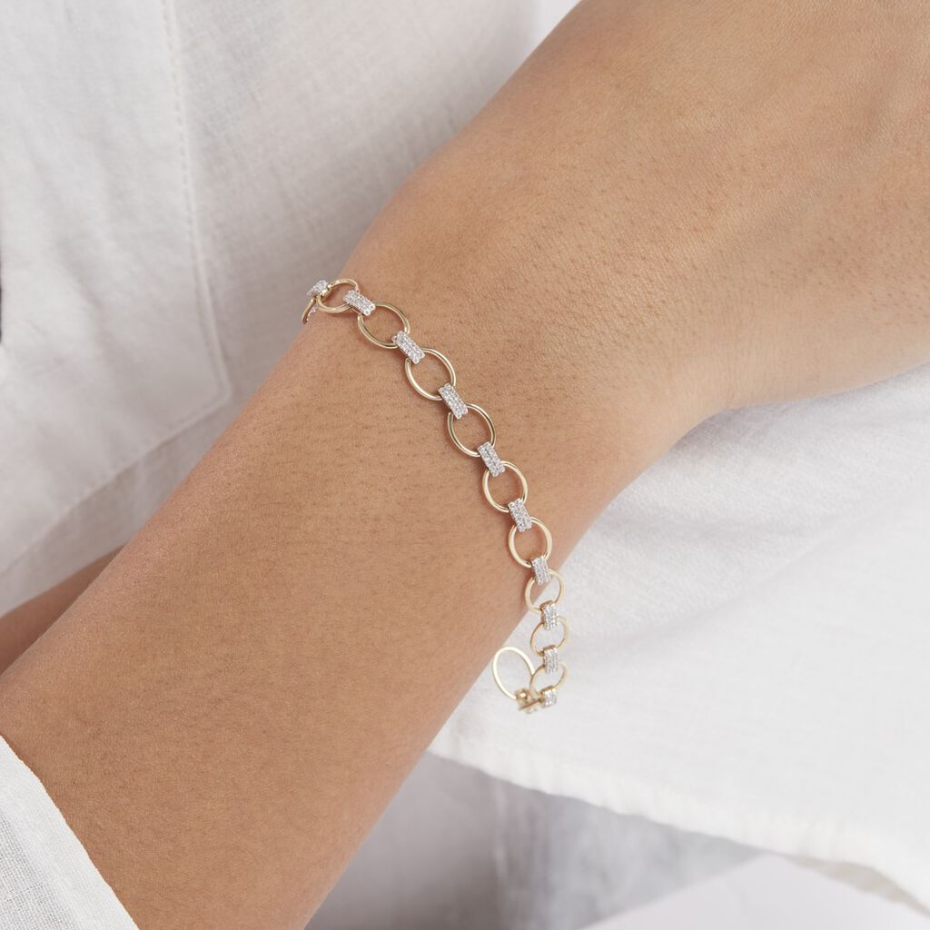 Bracelet Or Jaune Kayly Diamants - Bracelets Femme | Histoire d’Or