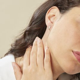 Créoles Jacobee Rondes Or Jaune Oxyde De Zirconium - Boucles d'oreilles créoles Femme | Histoire d’Or