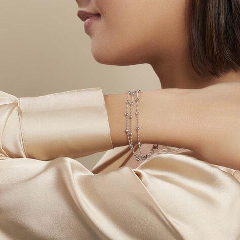 Bracelet Souela Argent Blanc - Bracelets fantaisie Femme | Histoire d’Or