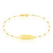 Bracelet Identité Evelina Maille Boule Or Jaune - Bracelets Communion Enfant | Histoire d’Or