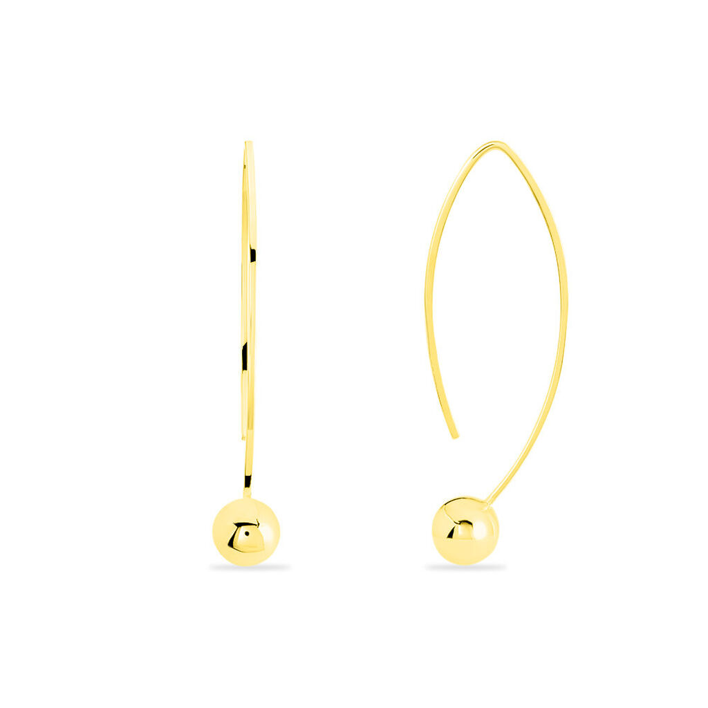 Créoles Helle Amande Or Jaune - Boucles d'oreilles créoles Femme | Histoire d’Or