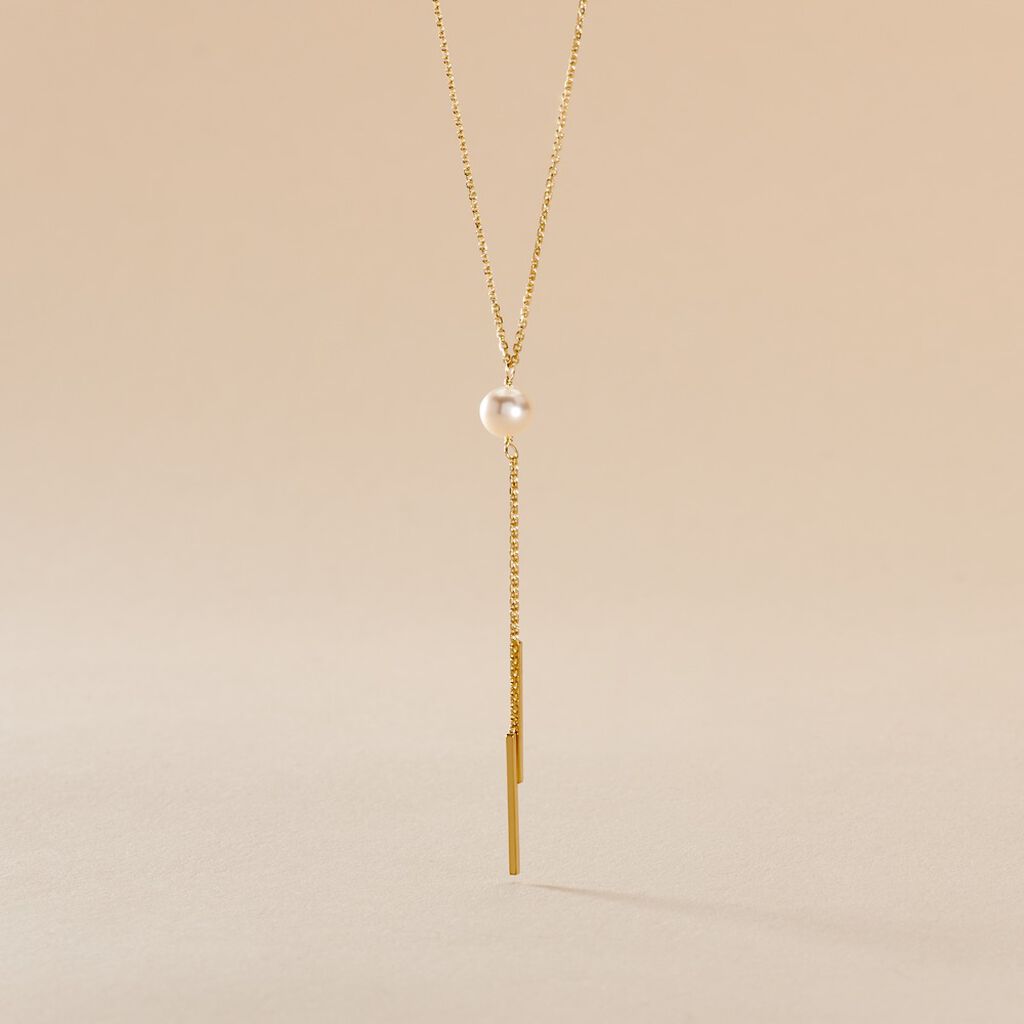 Collier Salman Or Jaune Perle De Culture - Colliers Femme | Histoire d’Or