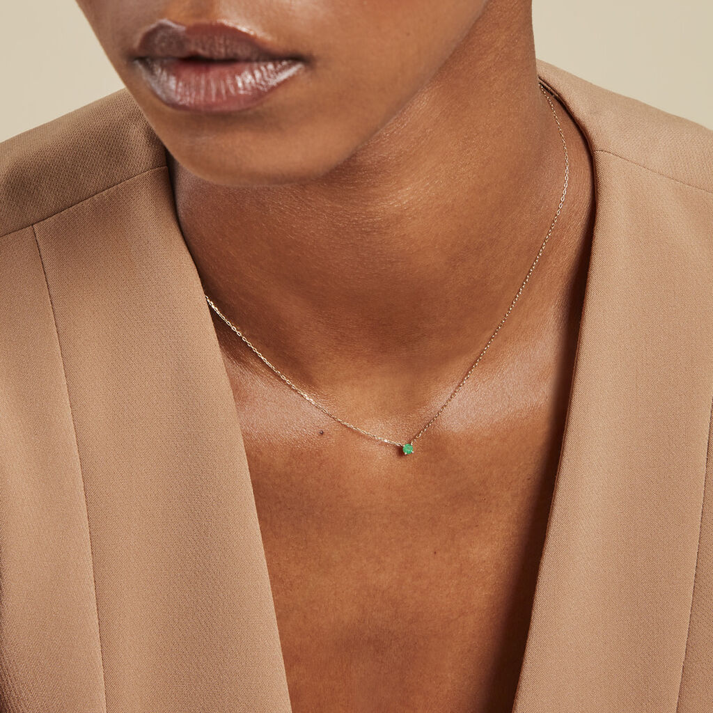 Collier Onora Or Jaune Emeraude - Colliers Femme | Histoire d’Or