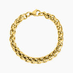 Bracelet Manolia Acier Jaune - Bijoux sans pierre Femme | Histoire d&rsquo;Or
