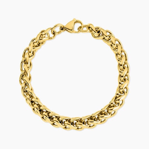 Bracelet Manolia Acier Jaune - Bijoux sans pierre Femme | Histoire d&rsquo;Or