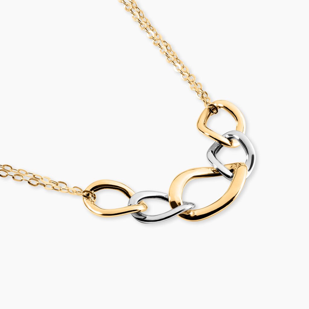 Collier Or Bicolore Acanthus - Chaines Femme | Histoire d&rsquo;Or