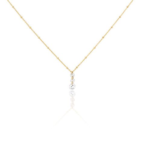 Collier Chalice Plaqué Or Jaune Oxyde De Zirconium - Colliers Femme | Histoire d’Or