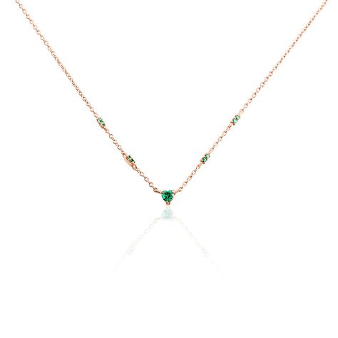 Collier D&eacute;claration Argent Rose Oxyde De Zirconium - Colliers fantaisie Femme | Histoire d&rsquo;Or