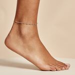 Cha&icirc;ne De Cheville Minia Argent Blanc - Cha&icirc;nes de cheville Femme | Histoire d&rsquo;Or