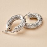 Cr&eacute;oles Manon Argent Blanc - Boucles d'oreilles cr&eacute;oles Femme | Histoire d&rsquo;Or