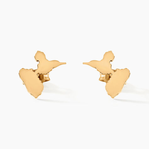 Boucles D'oreilles Puces Gwada Or Jaune - Clous d'oreilles Famille | Histoire d’Or