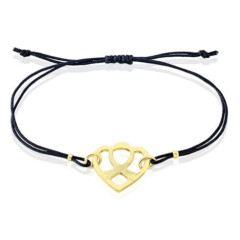 Bracelet Solidaire Lutte Contre Le Cancer Laiton Dor&eacute; - Bracelets cordon Femme | Histoire d&rsquo;Or