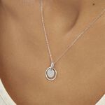 Collier Valerie Argent Blanc Oxyde De Zirconium - Colliers fantaisie Femme | Histoire d&rsquo;Or