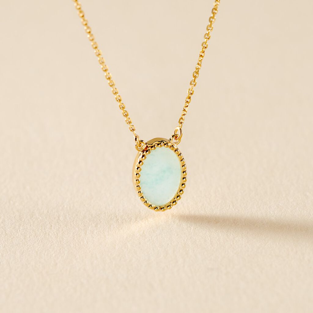 Collier Pernia Or Jaune Amazonite - Colliers Femme | Histoire d’Or