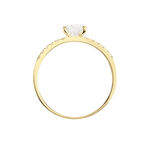 Bague Solitaire Or Jaune Cesarine Oxyde De Zirconium - Bagues solitaires Femme | Histoire d&rsquo;Or