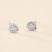 Boucles D'oreilles Puces Mon 1er Diamant Or Blanc Diamant - Clous d'oreilles Femme | Histoire d’Or