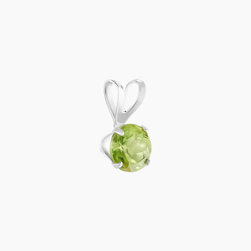 Pendentif Pepilla Or Blanc Péridot - Pendentifs Femme | Histoire d’Or