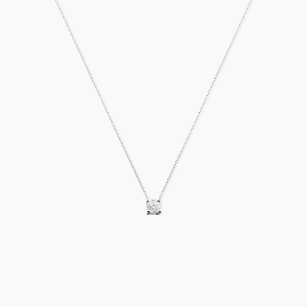 Collier Victoria Or Blanc Diamant - Colliers Femme | Histoire d&rsquo;Or