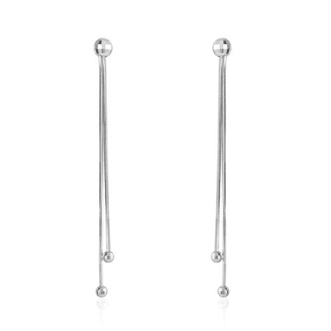 Boucles D'oreilles Pendantes Yuzu Argent Blanc - Boucles d'oreilles fantaisie Femme | Histoire d’Or