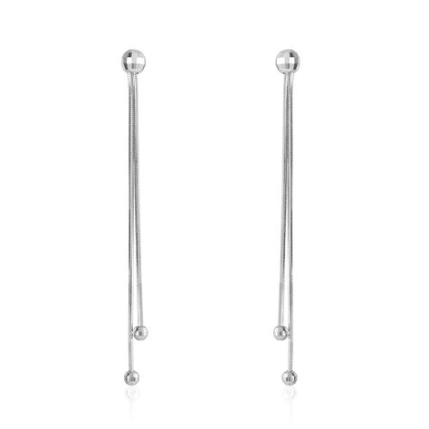 Boucles D'oreilles Pendantes Yuzu Argent Blanc - Boucles d'oreilles fantaisie Femme | Histoire d’Or