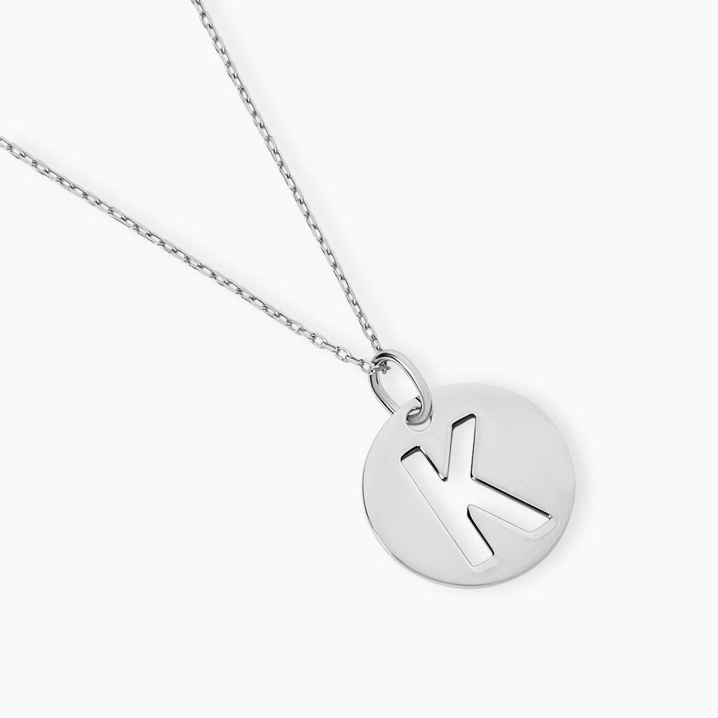 Pendentif Elio K Argent Blanc - Cadeaux de naissance Famille | Histoire d&rsquo;Or