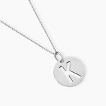 Pendentif Elio K Argent Blanc - Cadeaux de naissance Famille | Histoire d&rsquo;Or