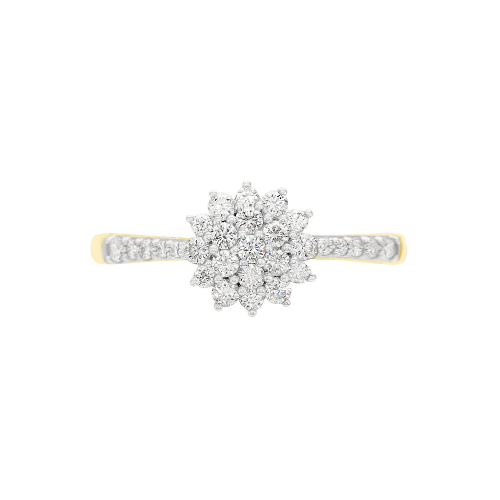 Bague Chouchana Ld Or Jaune Diamant Synthétique - Bagues avec pierre Femme | Histoire d’Or