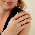 Bague Eugenio Or Jaune Diamant Synth&eacute;tique - Bagues solitaires Femme | Histoire d&rsquo;Or