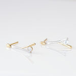 Boucles D'oreilles Pendantes Madli Or Bicolore Topaze - Boucles d'oreilles pendantes Femme | Histoire d&rsquo;Or