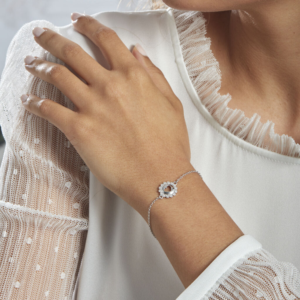 Bracelet Larry Argent Oxydes De Zirconium - Bracelets Femme | Histoire d’Or