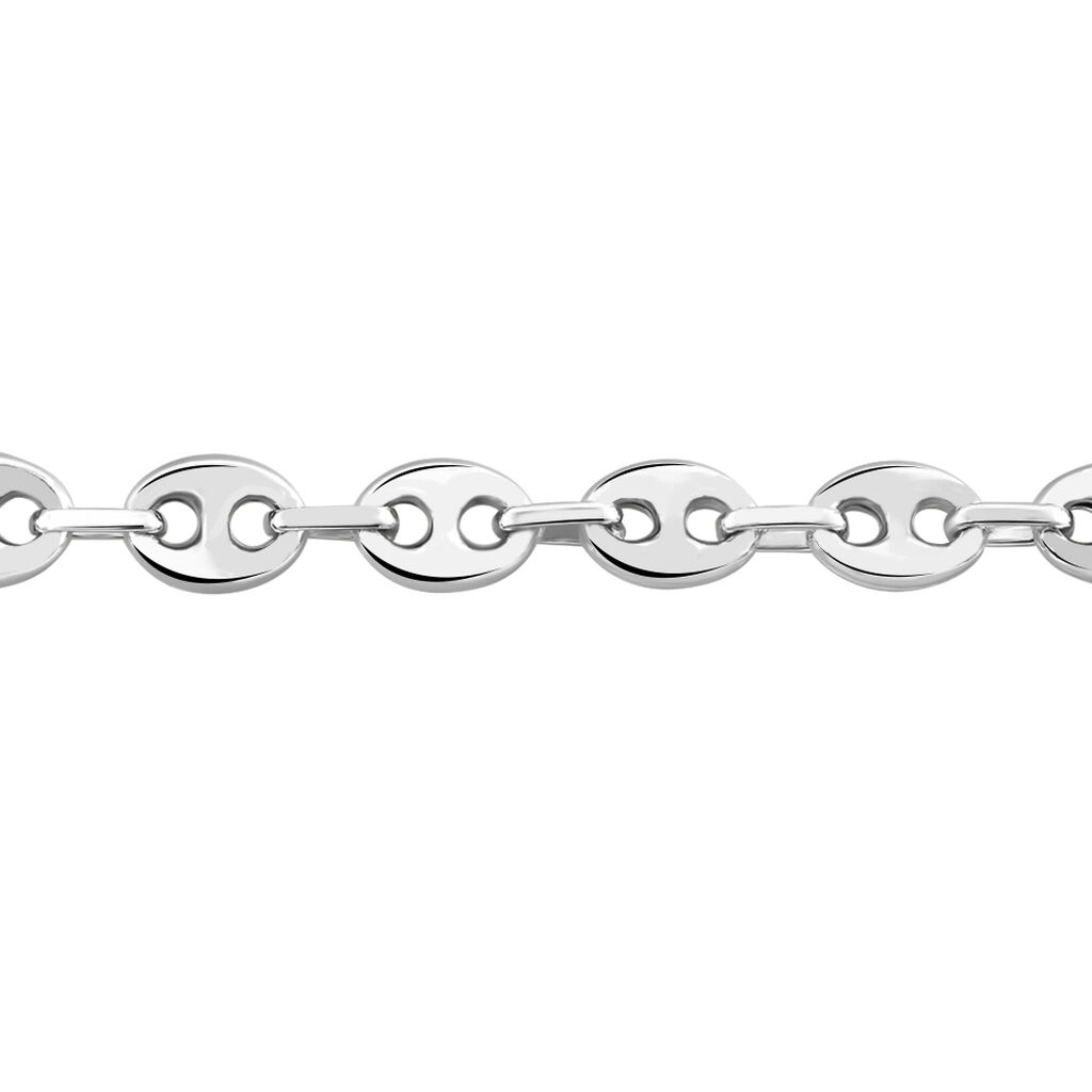 Bracelet Carrus Maille Grain De Cafe Argent Blanc - Bracelets chaîne Homme | Histoire d’Or