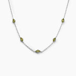 Collier Borya Argent Blanc Oxyde De Zirconium - Colliers fantaisie Femme | Histoire d&rsquo;Or