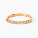 Bague Emiliana Plaqu&eacute; Or Jaune Oxyde De Zirconium - Bagues avec pierre Femme | Histoire d&rsquo;Or