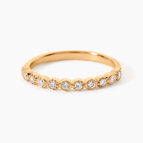 Bague Emiliana Plaqu&eacute; Or Jaune Oxyde De Zirconium - Bagues avec pierre Femme | Histoire d&rsquo;Or